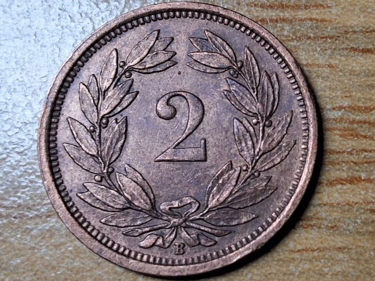 Tutti le monete: 2 Rappen 1929 - Selten! – Usato da Münchenstein venduto da purbach1 3