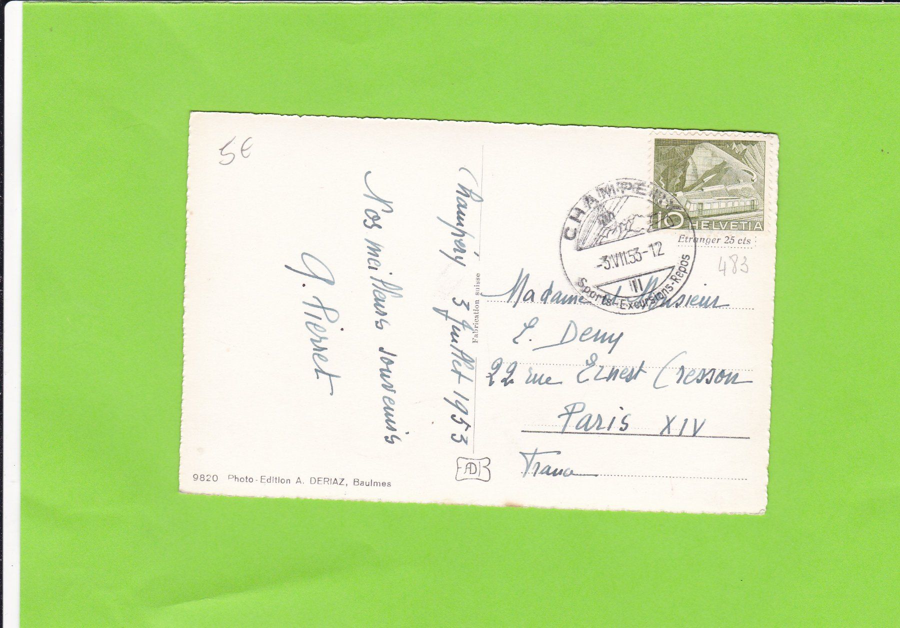 Cartes postales: Champéry – D'occasion à St. Peterzell par neckertal 1