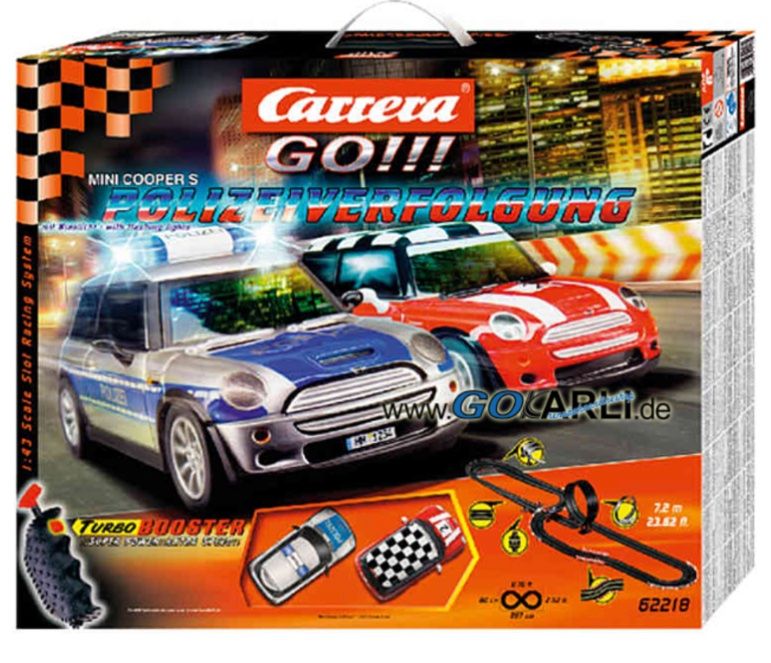 Carrera Go!!! Mini Cooper S Polizeiverfolgung viel Zubehör (Gebraucht ...
