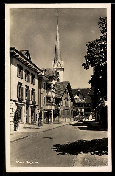 Cartoline postali: AK Kerns, Ortspartie – Usato da Berlin venduto da bartko-reher