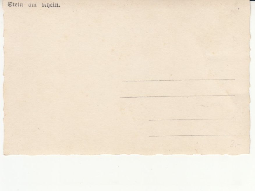 Cartoline postali: Stein am Rhein ca. 1925 – Usato da Bürglen TG venduto da StampGraf 1