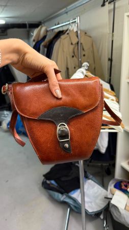 Vintage Leder Handtasche, Top Zustand, Braun Herbst Tasche