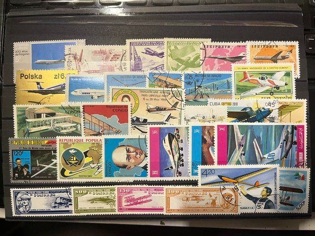 Tous les timbres: 30 timbres différents thématique aviation n°2 – D'occasion à Satigny par buc_d7s5