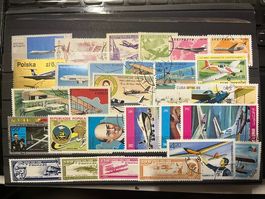 30 timbres différents thématique aviation n°2