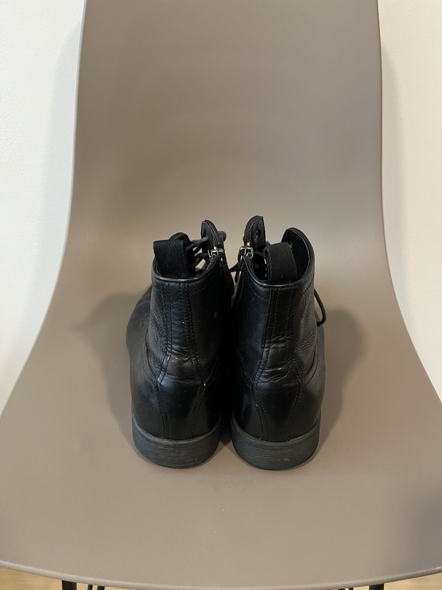 Geox Scarpe da uomo: Geox Black Leather Winter Boots, Size 41 – Usato da Kirchberg SG venduto da schwarzekatze7 1