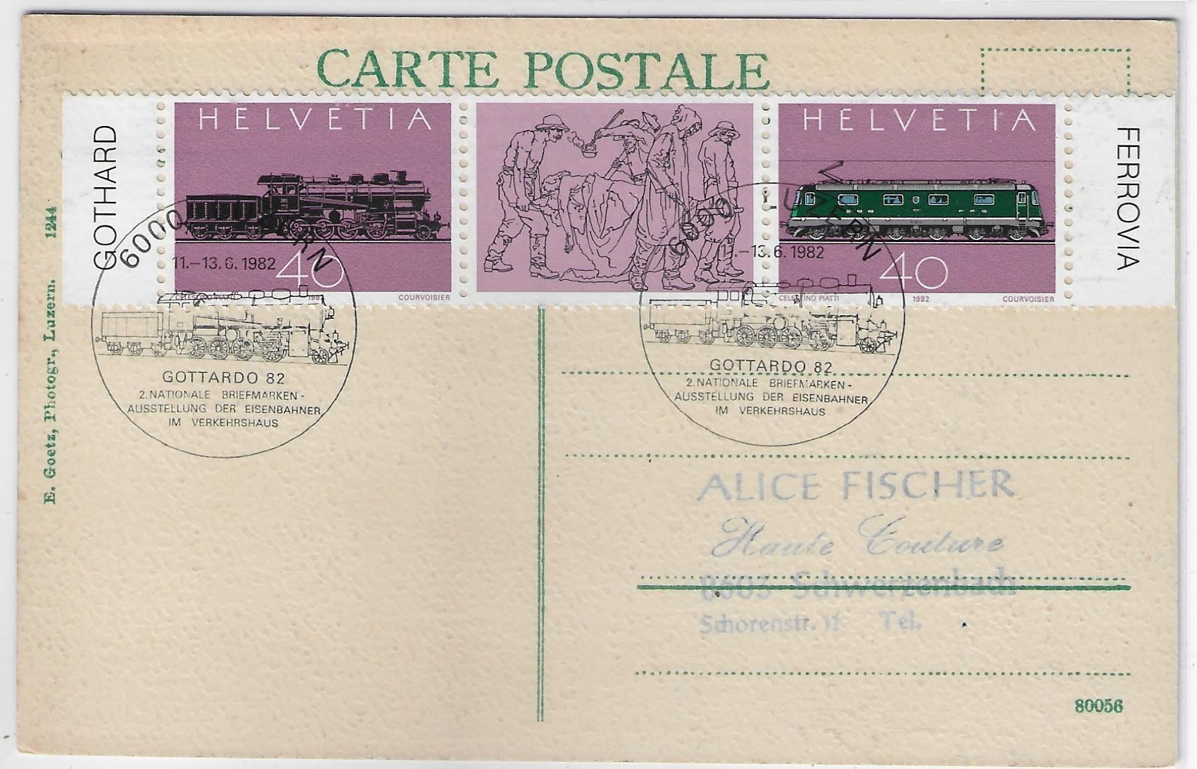 Cartoline postali: Gotthardbahn - Der grosse Tunnel bei – Usato da Ettingen venduto da Kartenplanet 1