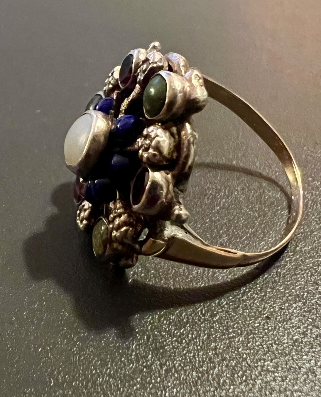Anelli: Gold-/Silber-Ring mit Farbsteinen – Usato da Chur venduto da Penting1935 4