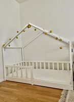 Montessori Bett mit Lattenrost & Matratze 80x160cm