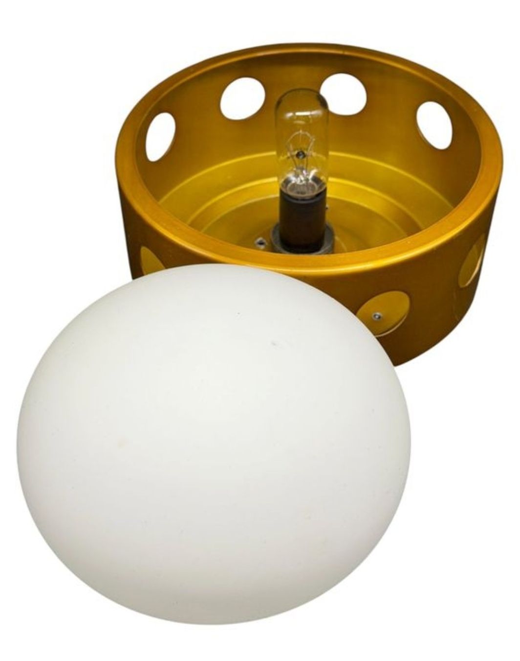 Kronleuchter & Deckenlampen: Space age Deckenleuchte Gelb/Gold – Gebraucht aus Zürich von Janeway85 3