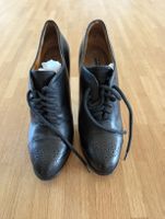 Ralph Lauren Leather Heels, Women's Size 7B, Black, Lace Up