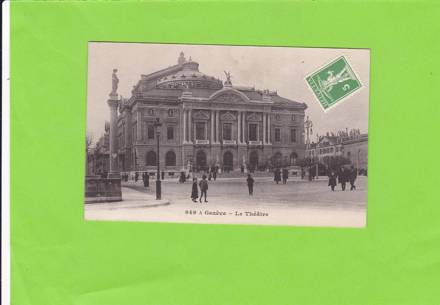 Cartoline postali: Genève-Théâtre – Usato da St. Peterzell venduto da neckertal