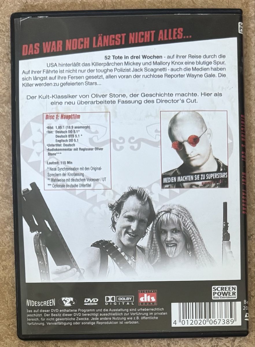Tous les DVDs: NATURAL BORN KILLERS – Neuf (Voir description) à Dietikon par AndreaSch01 1