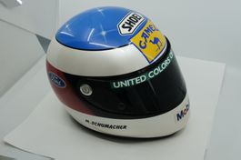 Michael Schumacher Signed Helmet 1991 Race Issued Visor Full