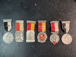 6 médailles de tir 1948