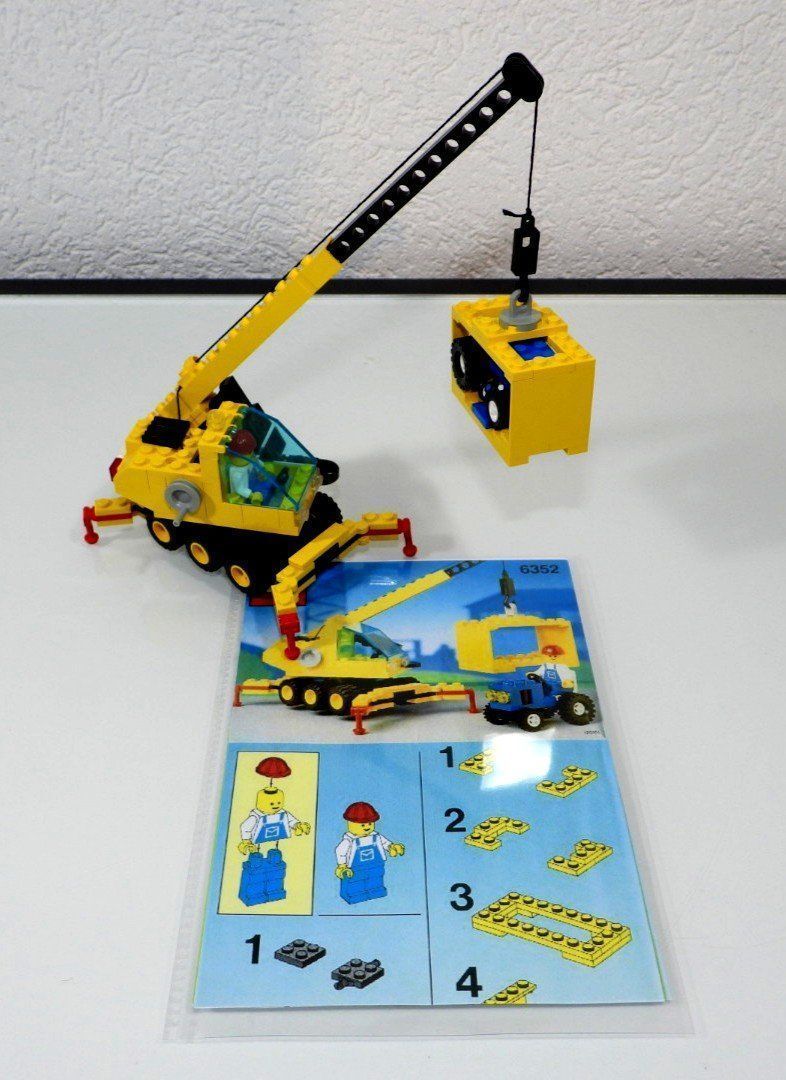 Lego Baukästen: LEGO 6352 GELBER PNEU KRAN MIT CONTAINER – Gebraucht aus Turbenthal von Ddanuh 3