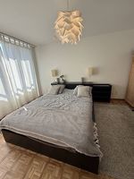 Ikea Bett mit Lattenrost, Matratze & Kopfteil