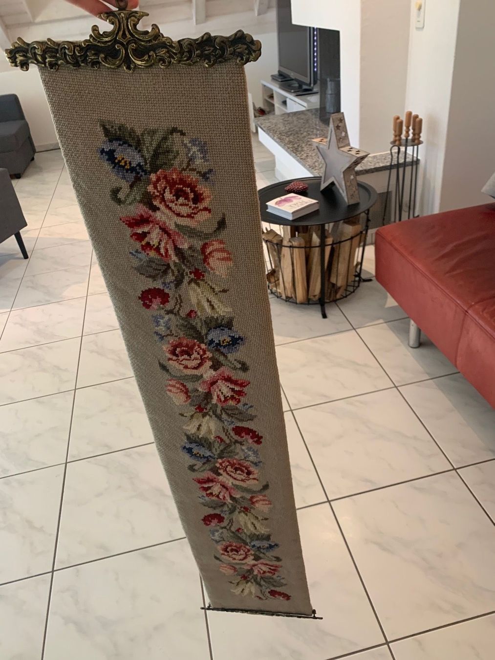 Tutte le decorazioni: Antik Schweizer Gobelin  mit blumen – Usato da Nuerensdorf venduto da gokden1336