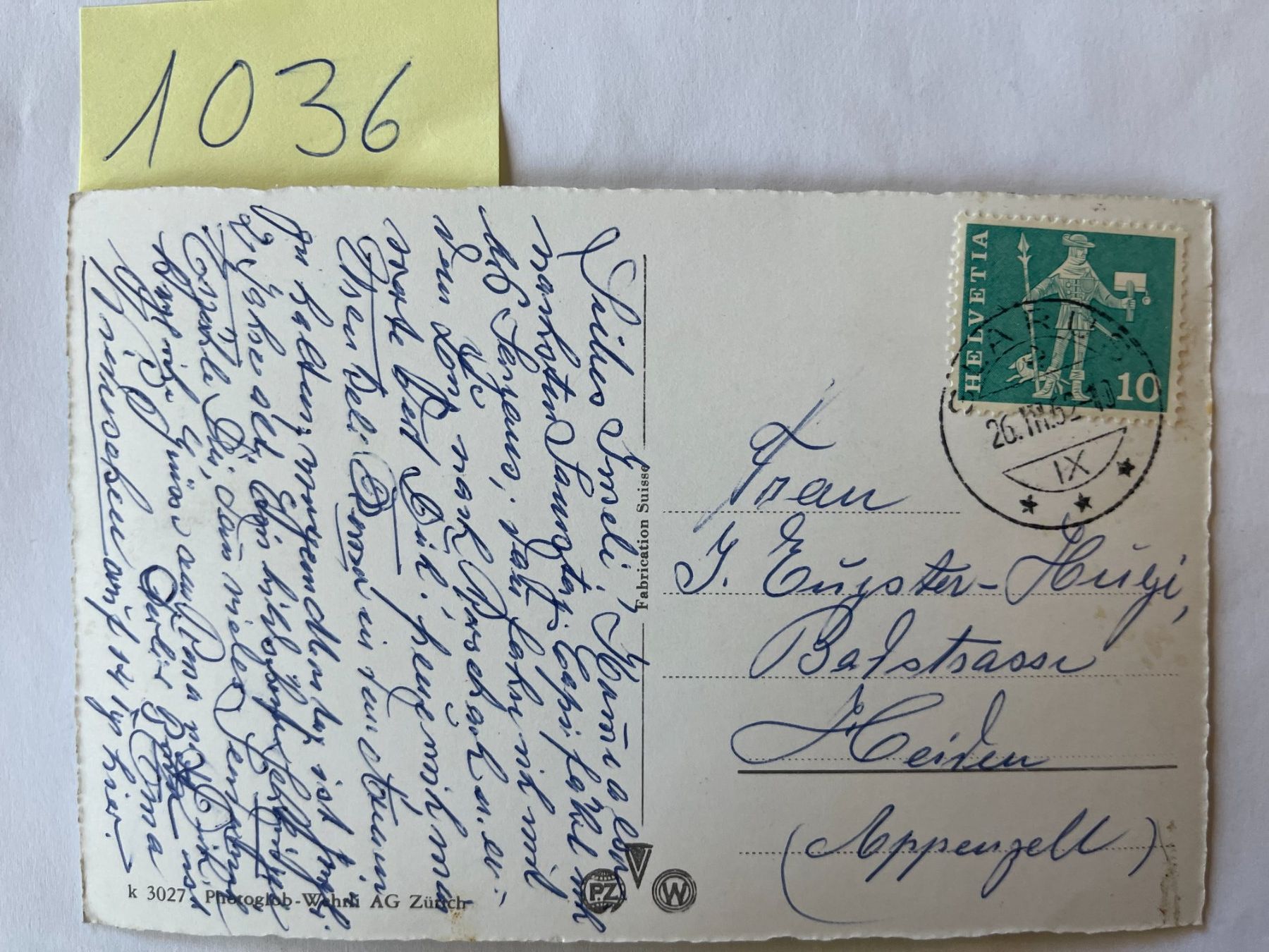 Cartoline postali: alte Ansichtskarte Glarus Bahnhof, 1962 – Usato da Niederwil AG venduto da dahu75 1
