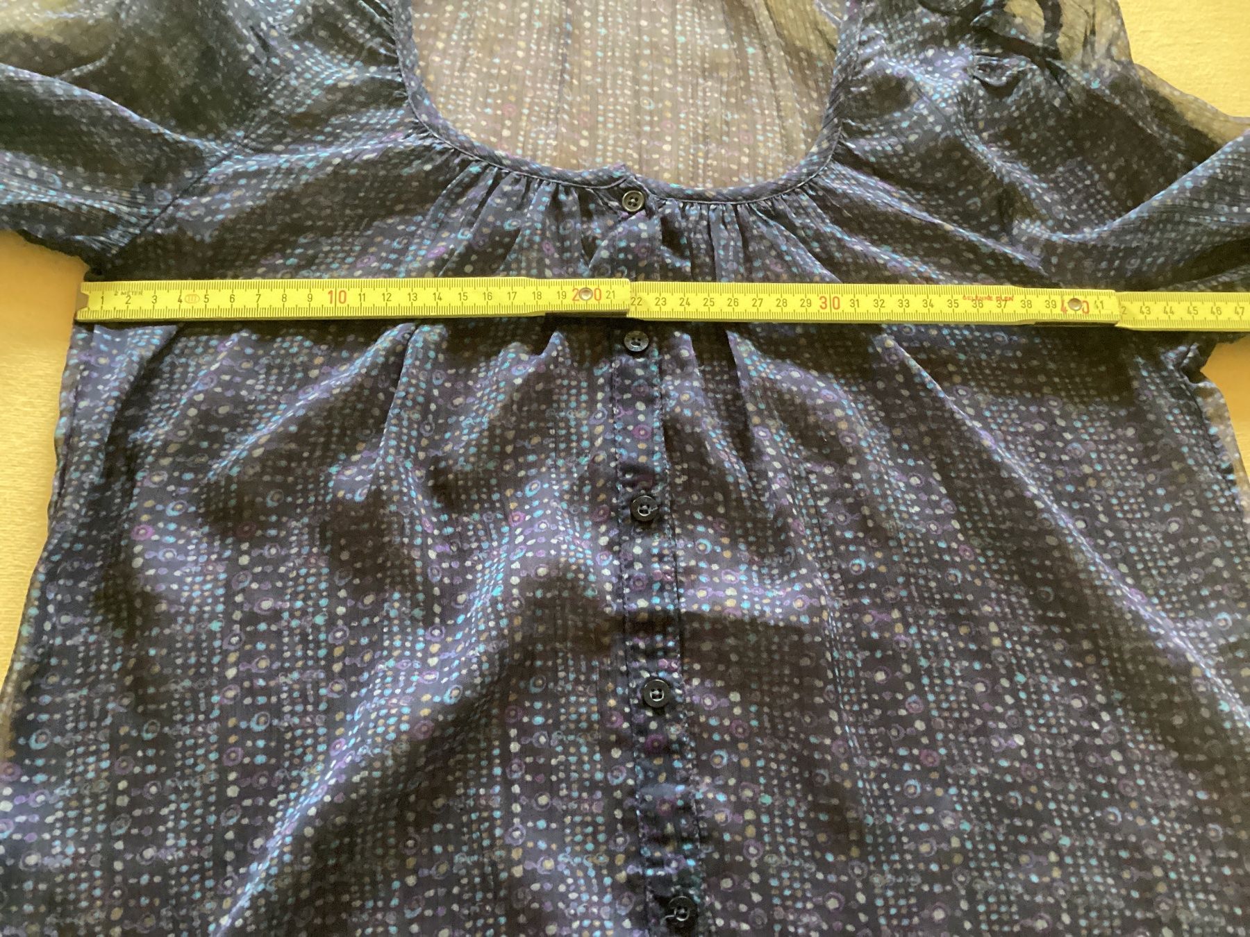 Esprit Camicette: ESPRIT BLUSE/OBERTEIL GR.36/S / Blau gemustert / transparent – Usato da Frauenfeld venduto da Boldi46 3