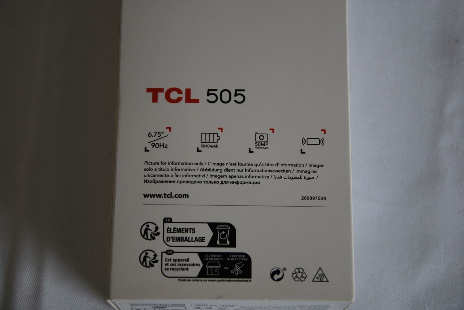 Telefoni cellulari / Smartphones: TCL 505 ungeöffnet /Neu – Nuovo e nell'imballaggio originale da Biel/Bienne venduto da Mauler03 2