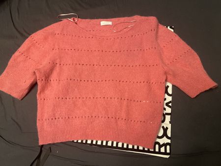 Pull Kookaï rose manches courtes