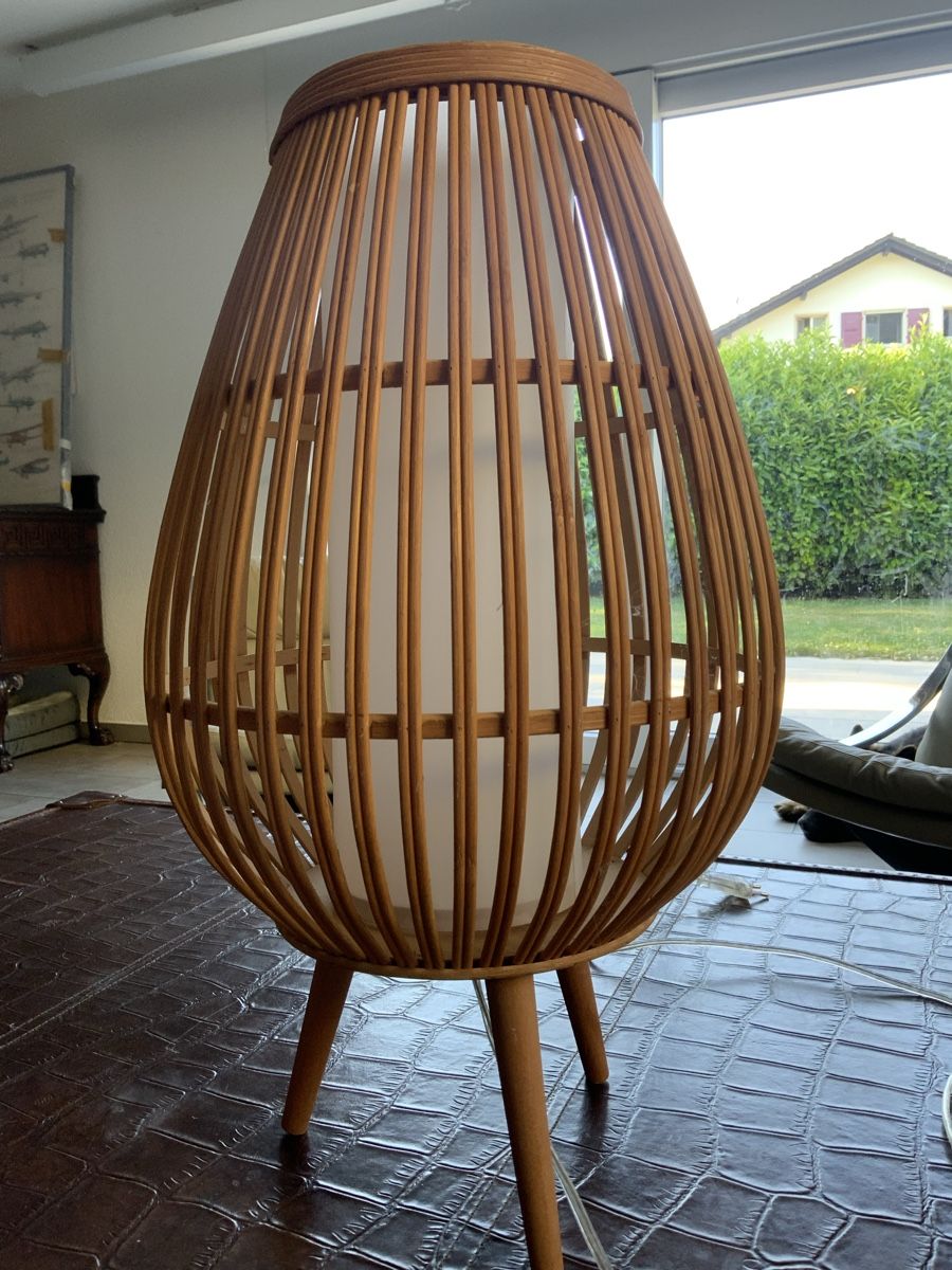 Jysk Lampade: Lampe pied bois rotin – Usato da Movelier venduto da yje_y7qj