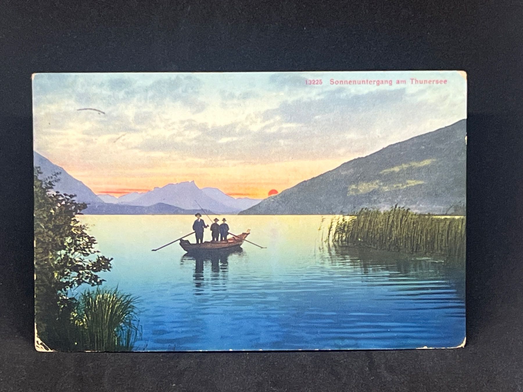 Cartoline postali: Sonnenuntergang am Thunersee – Usato da Widnau venduto da Brusi9