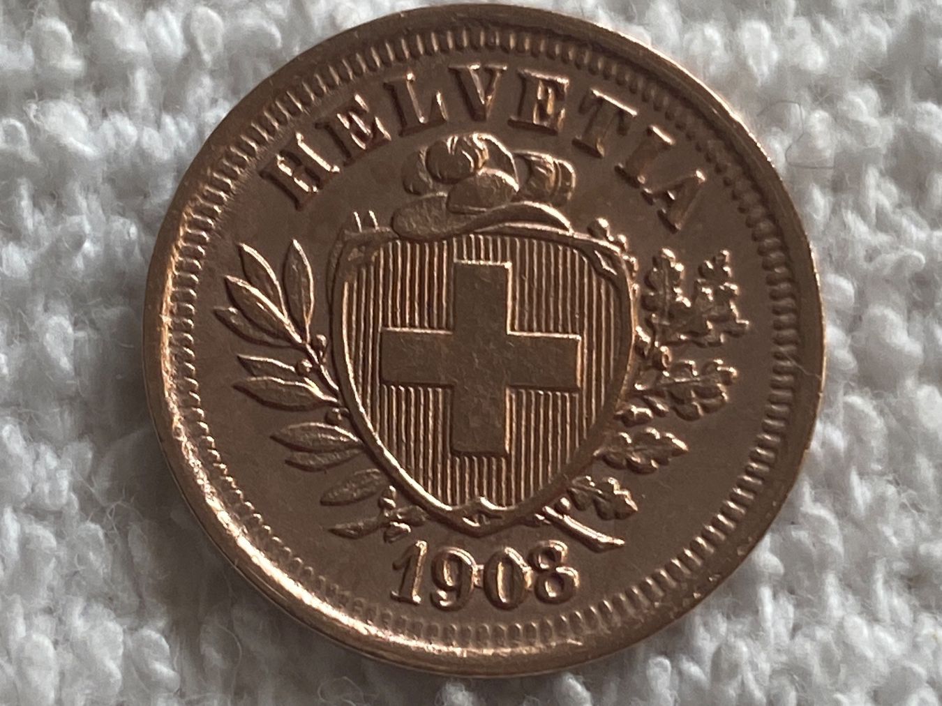 Alle Münzen: 1 centime/rappen 1908 – Gebraucht aus Nyon von Ilmi09 2