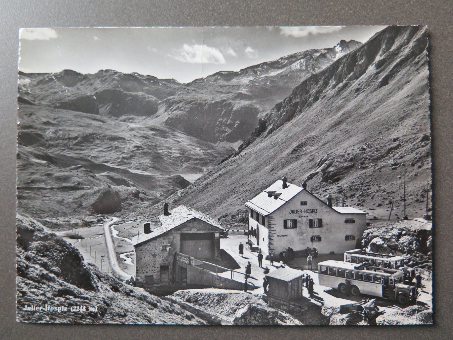 Cartoline postali: JULIER-HOSPIZ - POSTAUTOS!! – Usato da Wittenbach venduto da lipasal