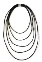 Kunstlederband schwarz 3,0 / 90 cm