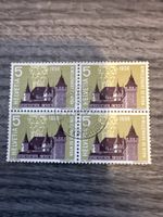 Briefmarken Helvetia 5 Rp. Nyon 1958 Viererblock Top!