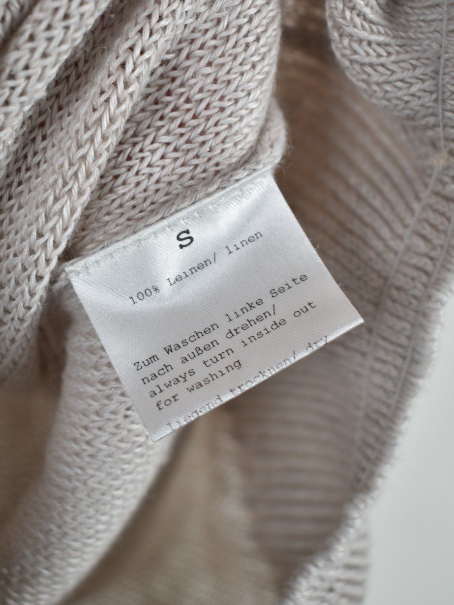 Maglioni & Felpe: handknit Kurzarm Pullover, beige, Gr.S, 100% Leinen – Usato da Nürensdorf venduto da 2ND_STORY 7