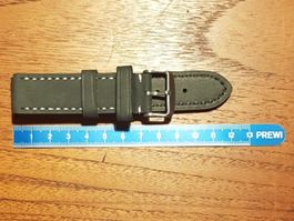 22mm Bracelet de montre en cuir