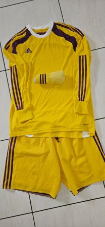 Adidas Fussball Dress Gelb/Lila, Top Zustand, Gr. XL