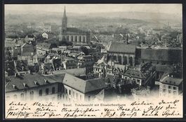 Basel, Totalansicht mit Elisabethenturm 