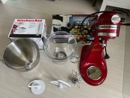 KitchenAid Artisan Küchenmaschine Rot - Top Zustand!