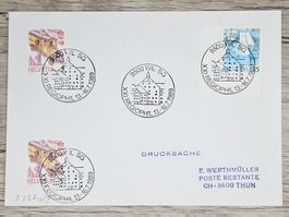 CL02 Enveloppe + Timbre Suisse 1989