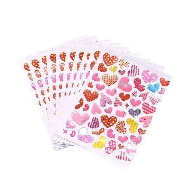 Sticker: 10 BLÄTTER HERZ STICKER - AUFKLEBER – Nuovo e nell'imballaggio originale da Kriens venduto da swissgadget 1