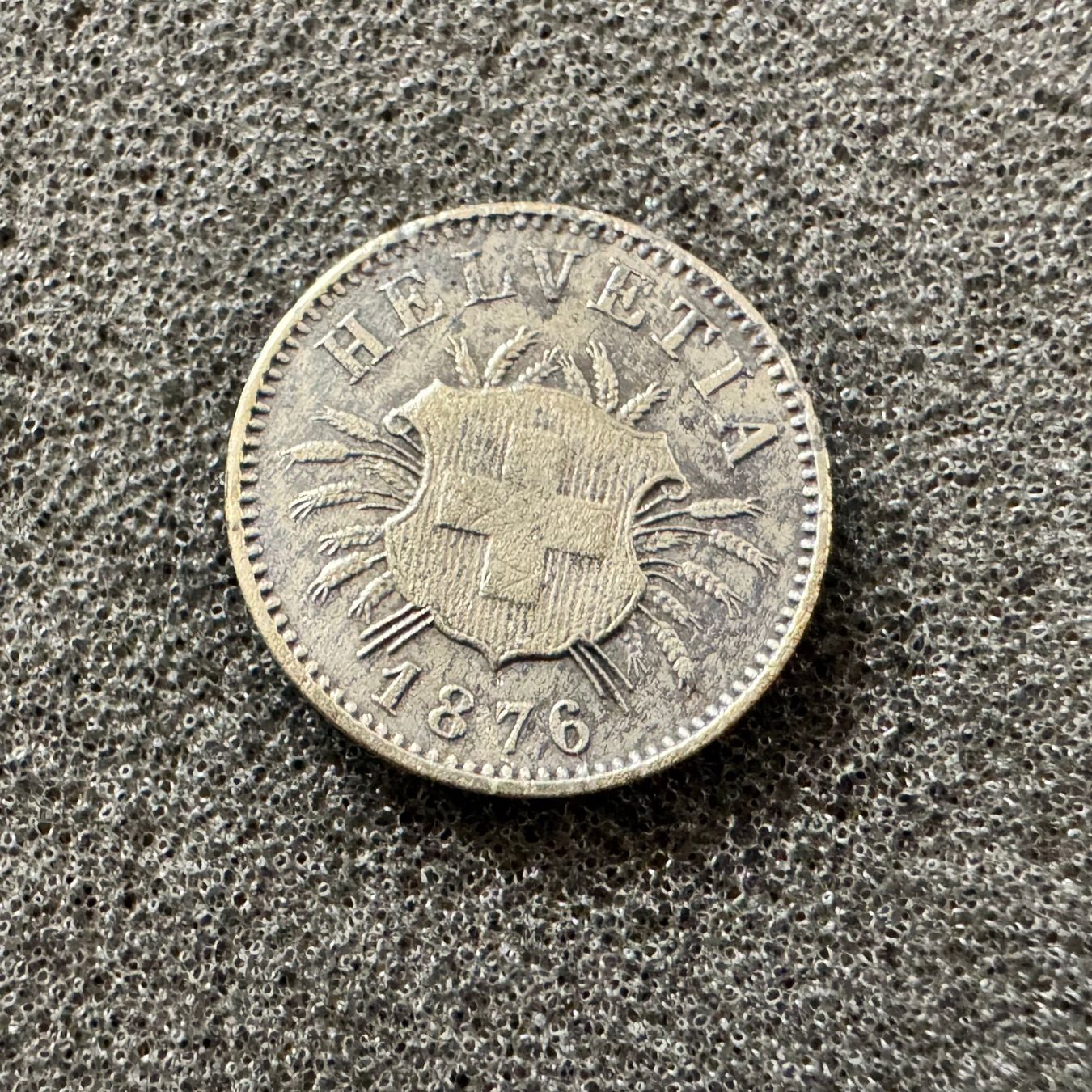 Tutti le monete: 5 Rappen Schweiz Wappen 1876 – Usato da Reitnau venduto da Coinhouse