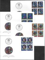 4 FDC Pro Patria 1970 Serie Viererblöcke ET 29.5.1970