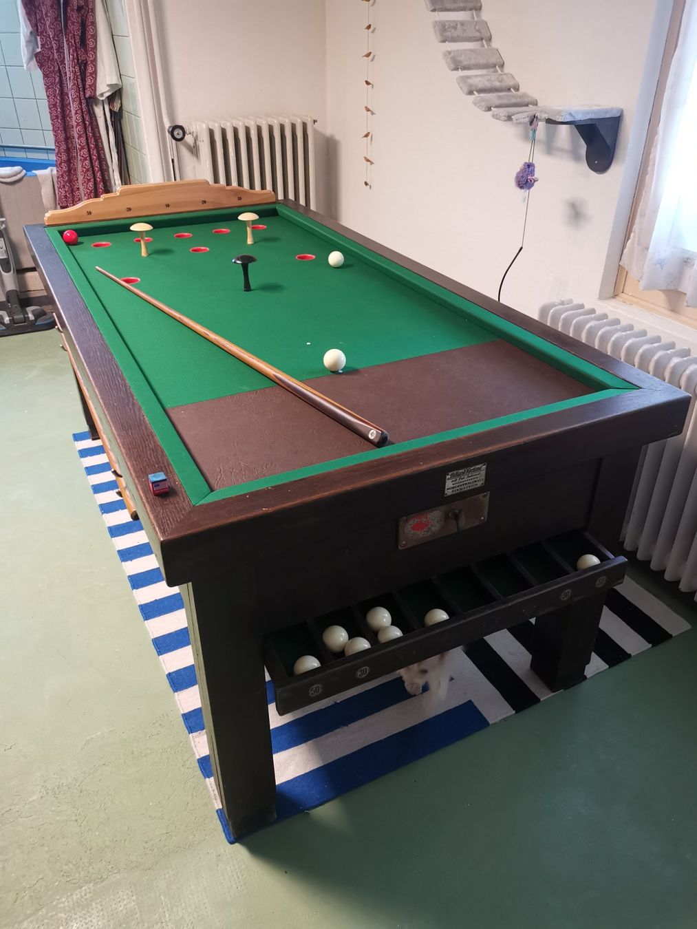 Tavoli da biliardo: Billardtisch "Billard russe" original und restauriert – Usato da Huttwil venduto da heinzdaniel63
