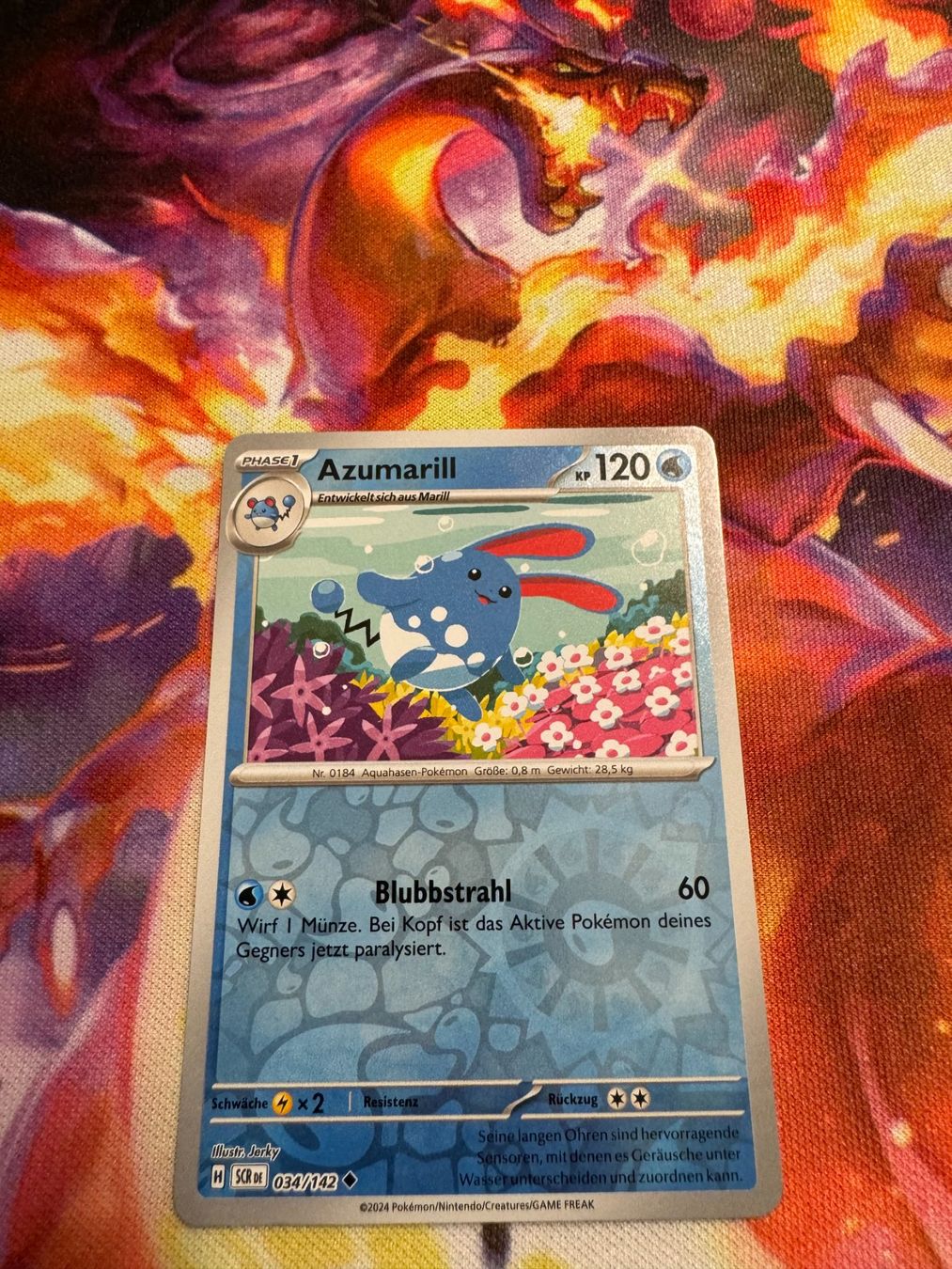 Pokémon Carte collezionabili: Azumarill (SCR 034) / Reverse Holo / Stellarkrone – Nuovo (secondo la descrizione) da Bülach venduto da CherryBlu