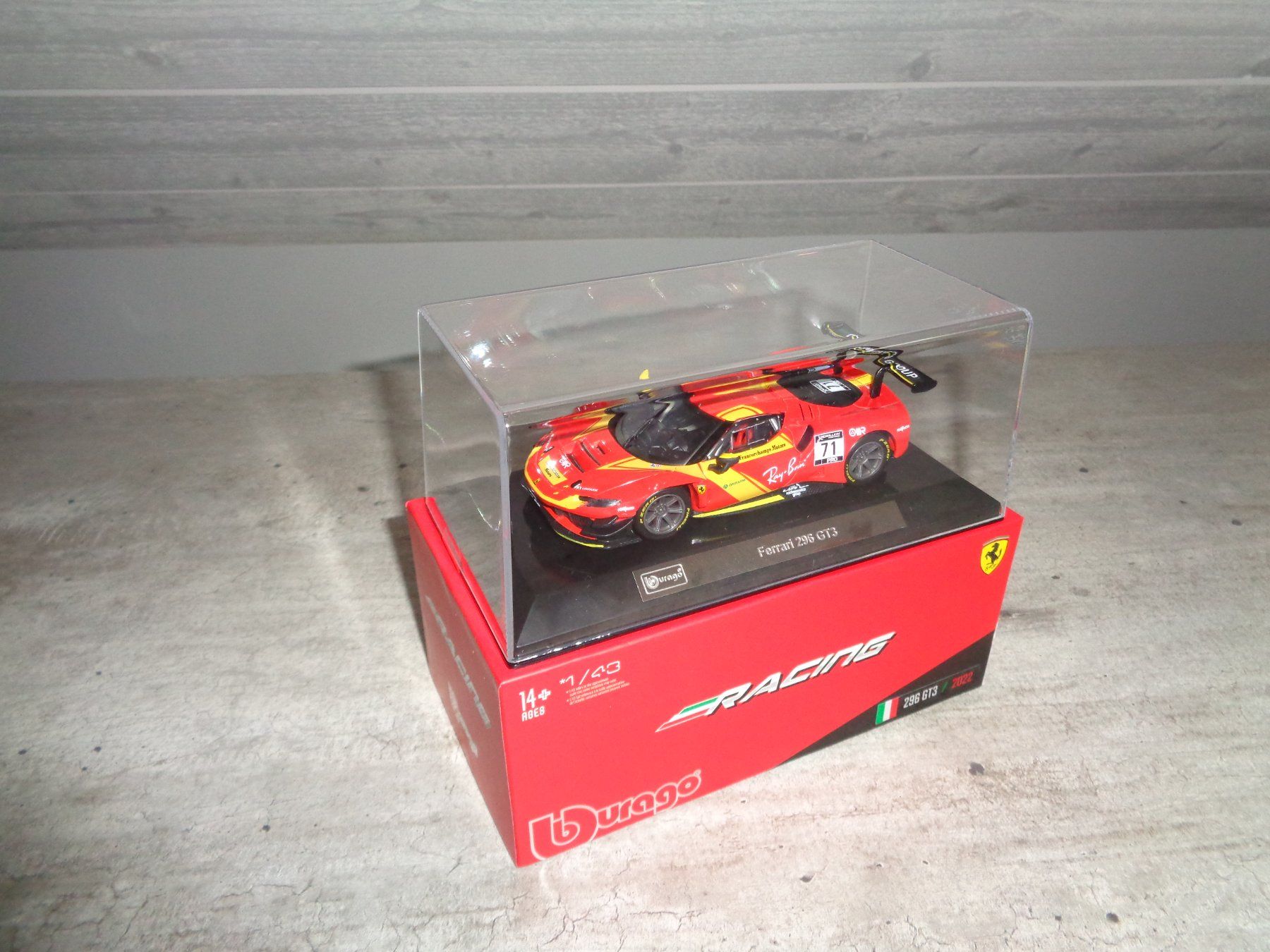 Ferrari Modellini d'auto: Bburago 1:43 Ferrari 296 GT3 – Nuovo e nell'imballaggio originale da Reconvilier venduto da rallycar 5