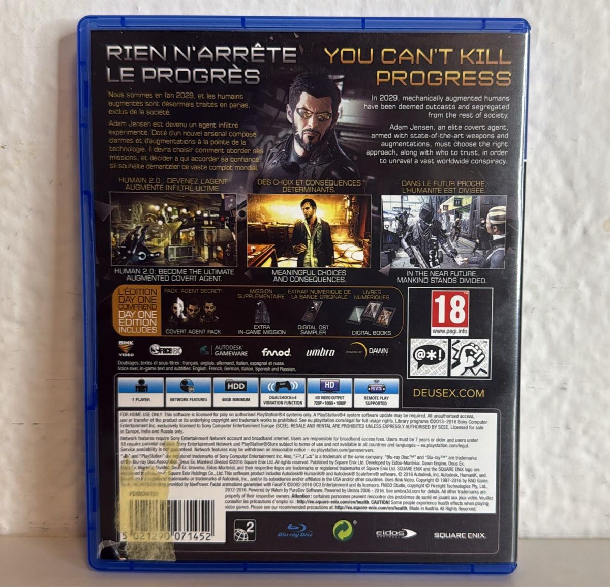 Sony Giochi: Deus Ex Mankind Divided Day One Edition PS4/PS5 game – Usato da Ehrendingen venduto da bubulence 1