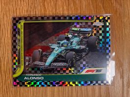 Topps Chrome F1 Fernando Alonso Checkerflag