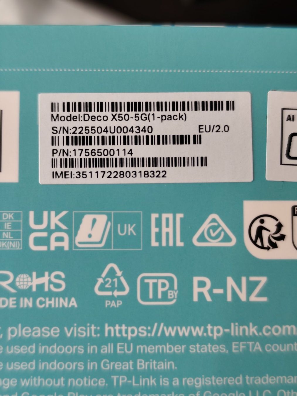 TP-Link Modem & Router: TP-Link Deco 5G AX3000 Superior Mesh WiFi, Everywhere – Nuovo (secondo la descrizione) da Fieschertal venduto da Ratanga99 7