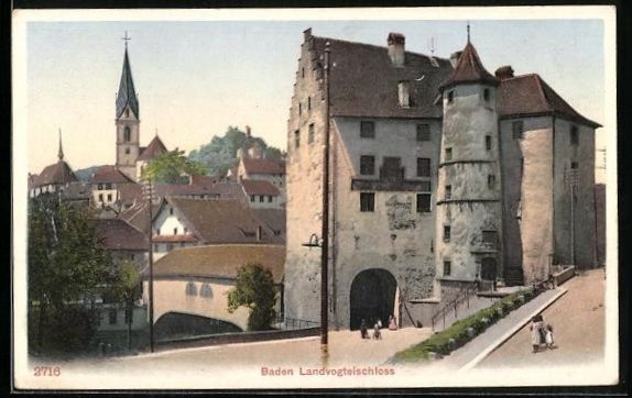 Cartes postales: AK Baden, Landvogteischloss – D'occasion à Berlin par bartko-reher