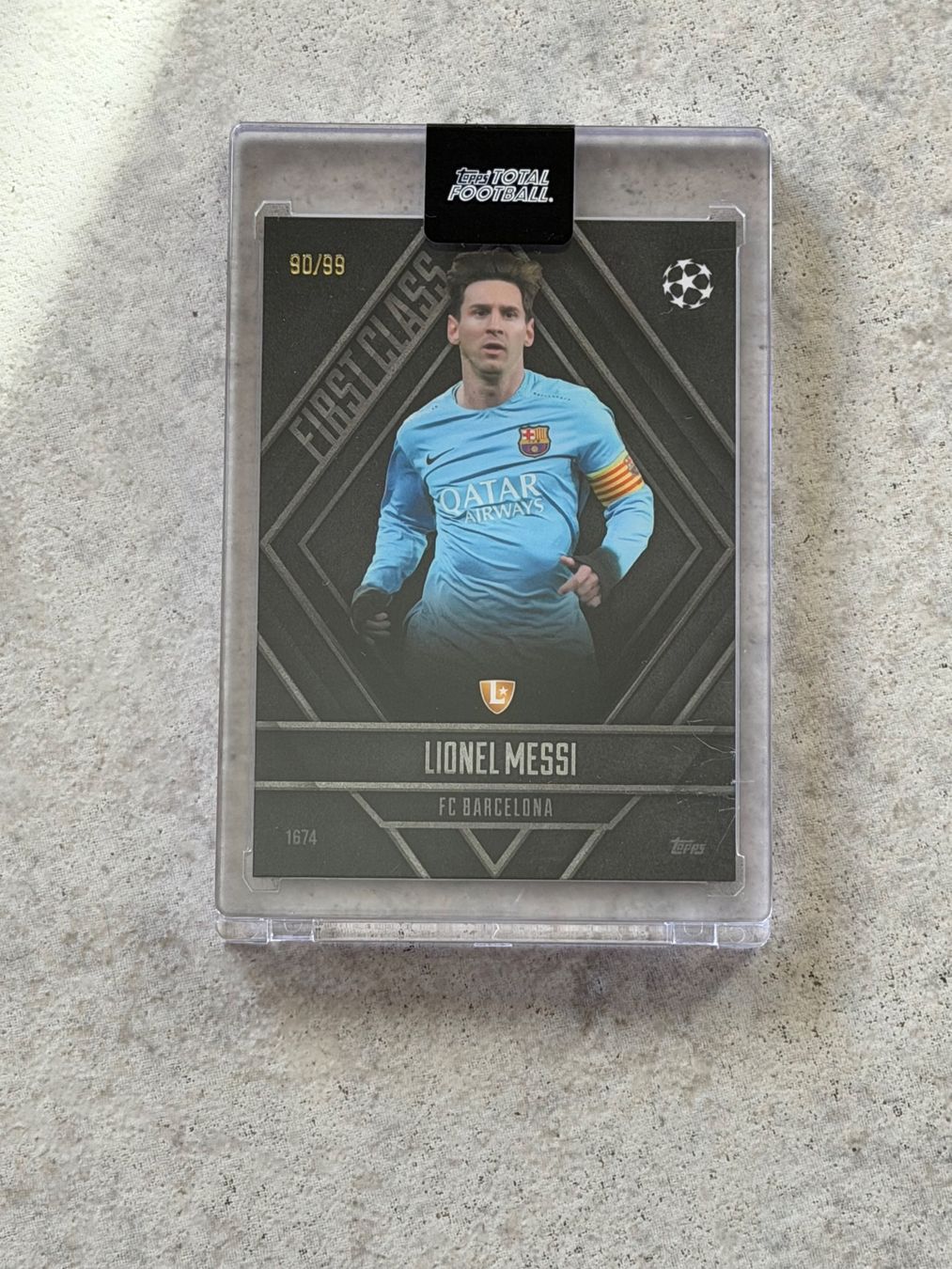 Topps Sammelbilder & Trading cards: Lionel Messi 90/99 - Topps TTF First Class – Neu und originalverpackt aus Kaiseraugst von 420n