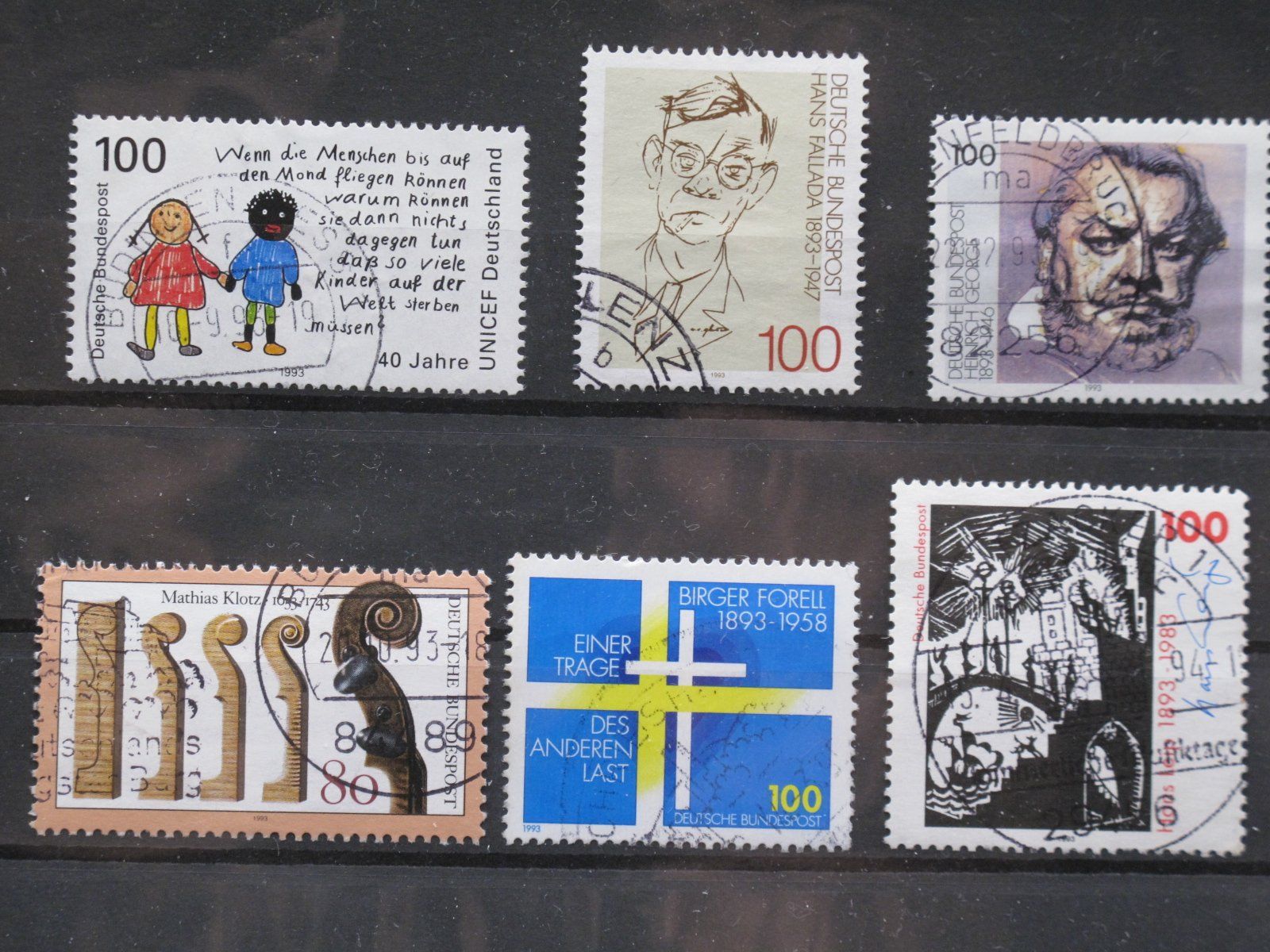 Tutti i francobolli: BRD 1993 UNICEF / H.Leip gest – Usato da Wil SG venduto da fva01