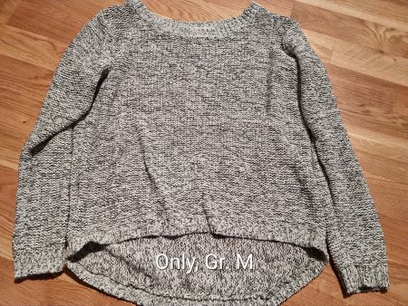 Pullover weiss/grau von Only, Gr. M